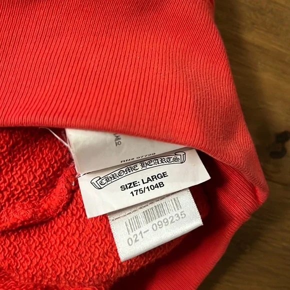 Chrome Hearts Mattyboy red Flame hoodie
